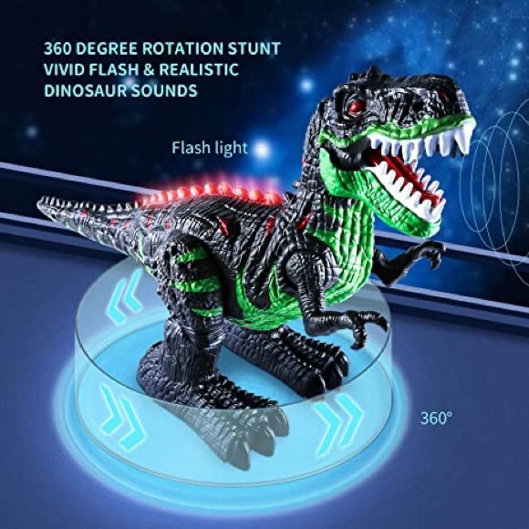 REMOTE CONTROL DINOSAUR TOY || Kids 3-7 || Electric RC Walking T-Rex - Picture 3 of 15